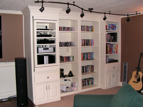 Pullout Storage for Electronic Multi-Media and Media Storage